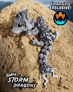Baby Storm Dragon 3d model