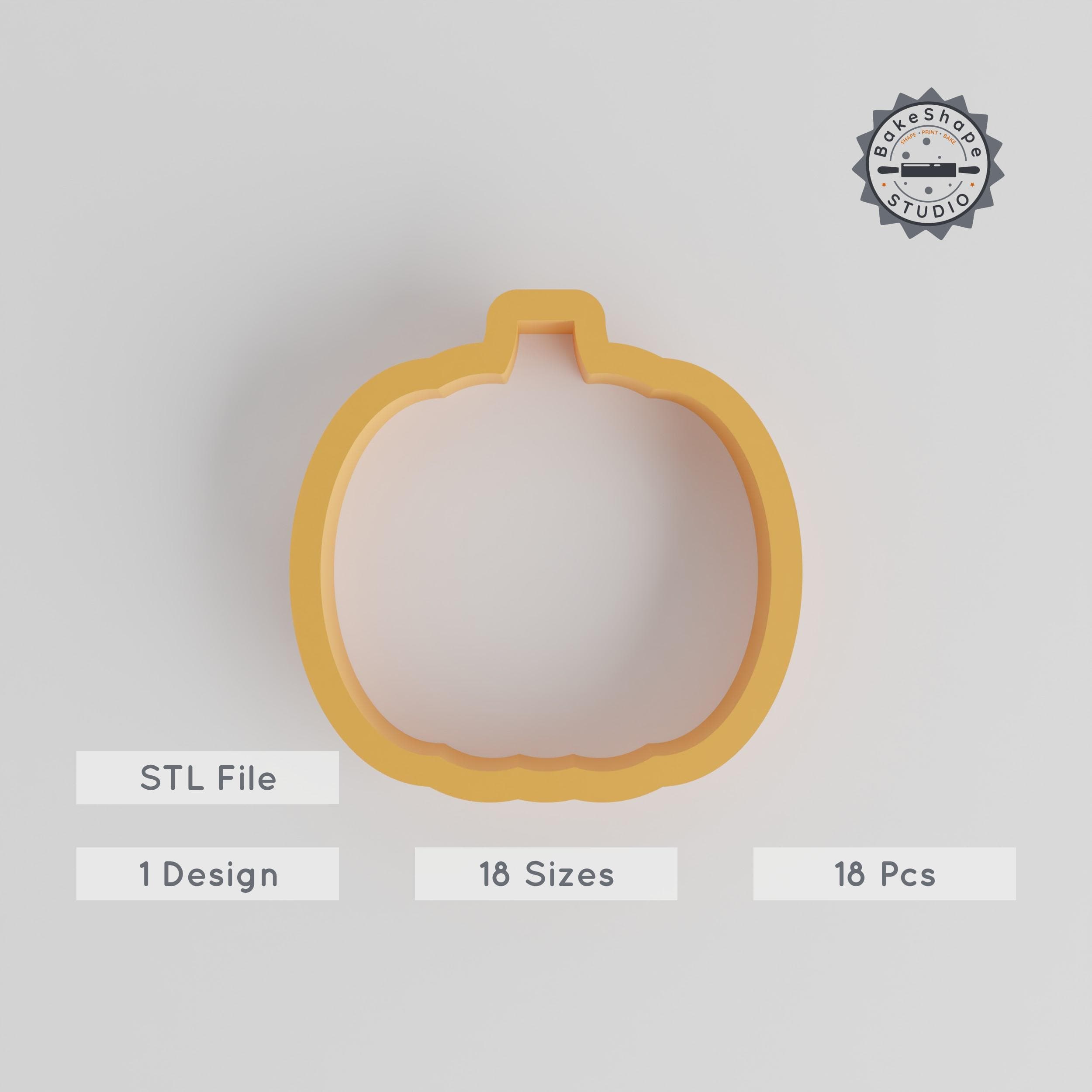 Pumpkin Shape Cutter Set, 18 Sizes from 0.75" to 5", Perfect for Cookies, Fondant & Clay, Halloween Decoration, Jack o Lantern, Trick or Treat PRODUCT_4420 3d model