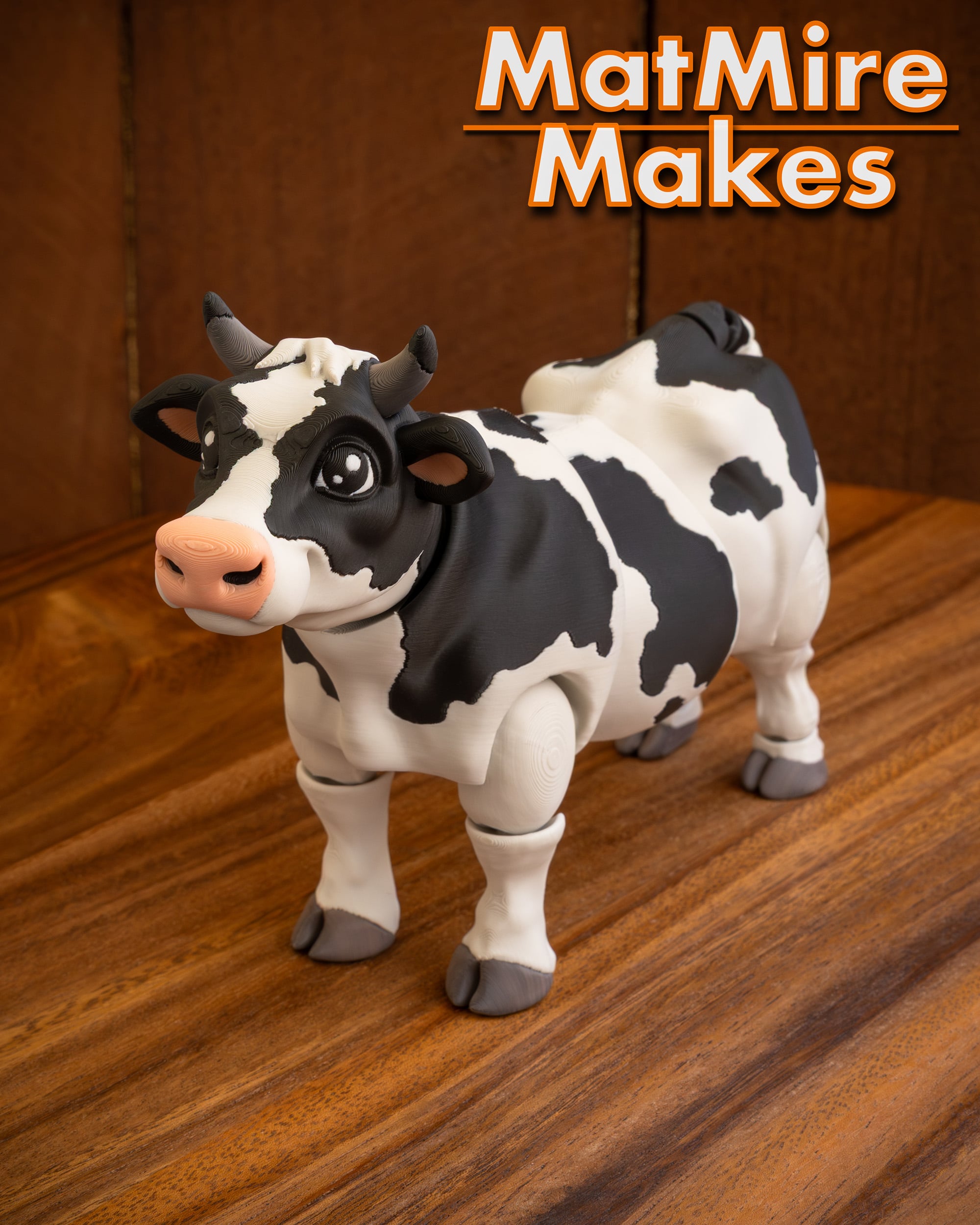 Dairy Cow - Articulated Figure 3d model