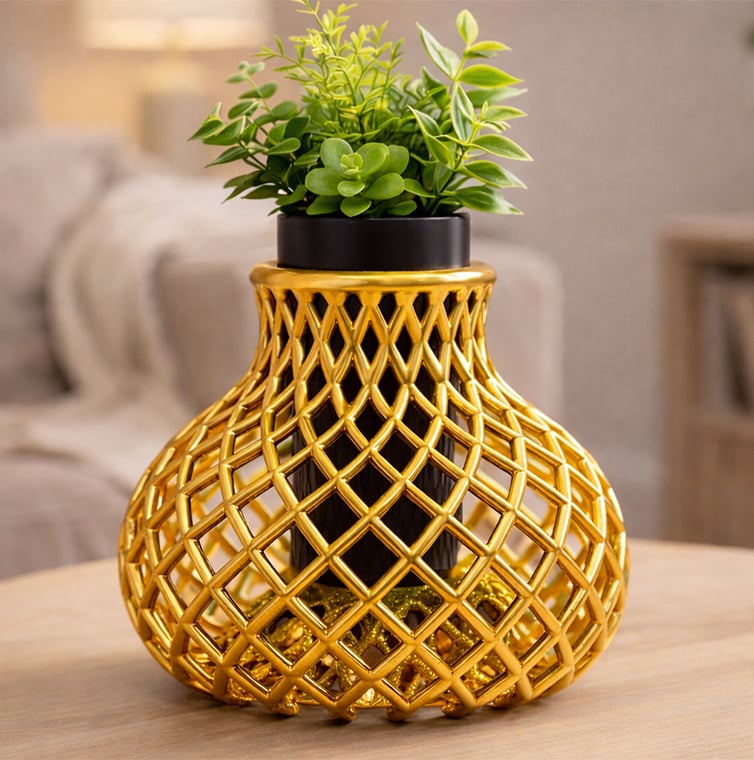 GEOMETRIC LATTICE VASE 3d model