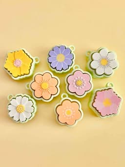 Flower Clicker Keychain Fidget Toy Bundle 3d model