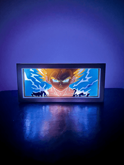 Gohan SSJ2 - LED Lightbox - NO AMS NEEDED 3d model