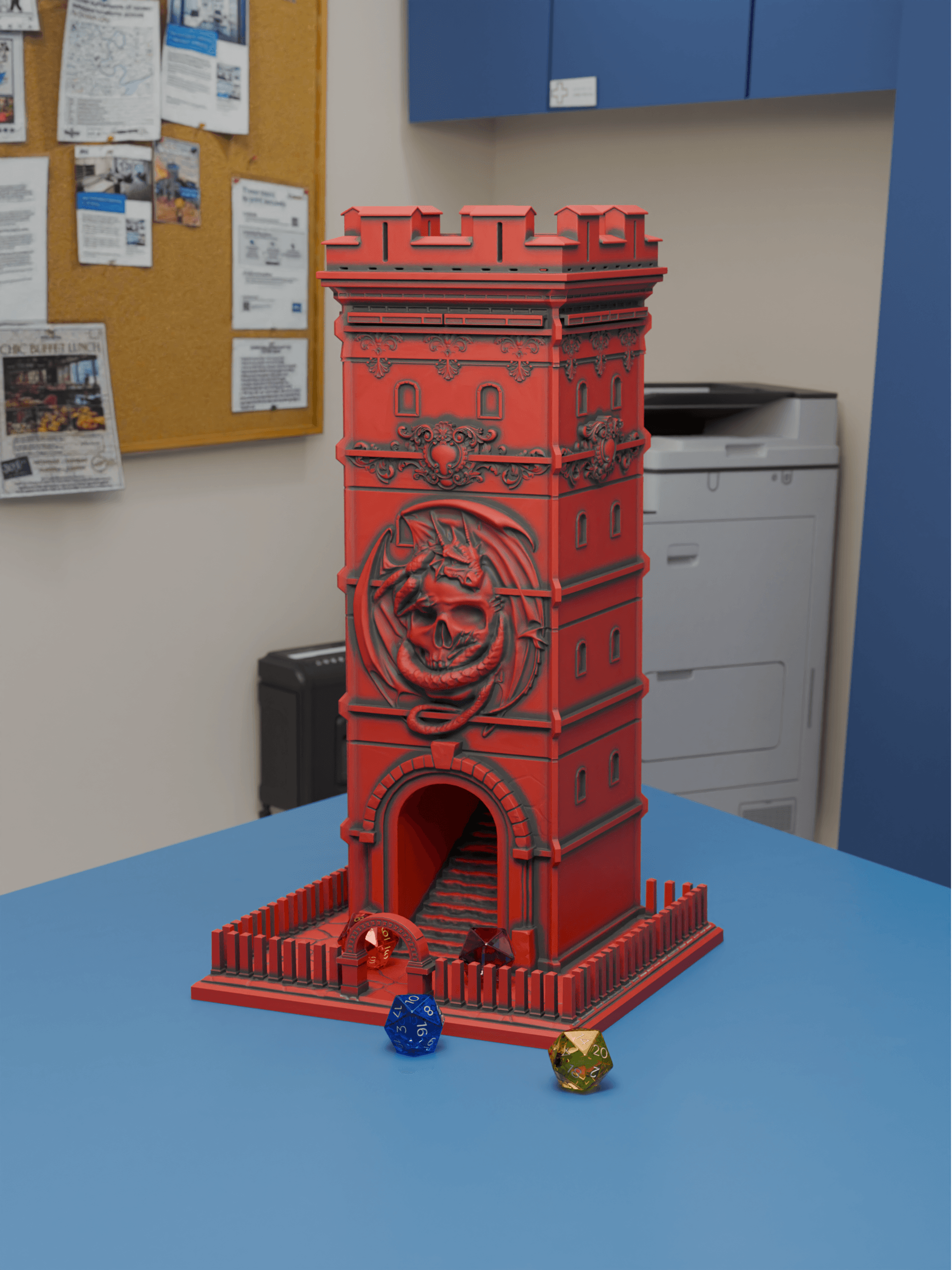 Dragon Square Dice Tower 3d model