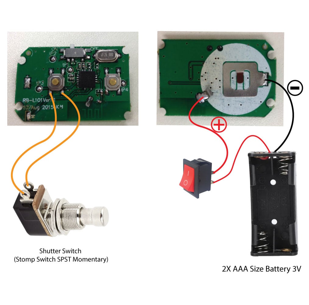 Bluetooth Footswitch for Smartphone Camera Shutter 3d model