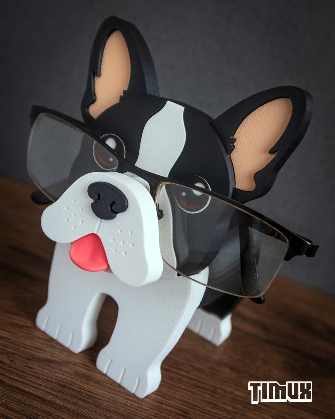 BOSTON TERRIER GLASSES HOLDER 3d model