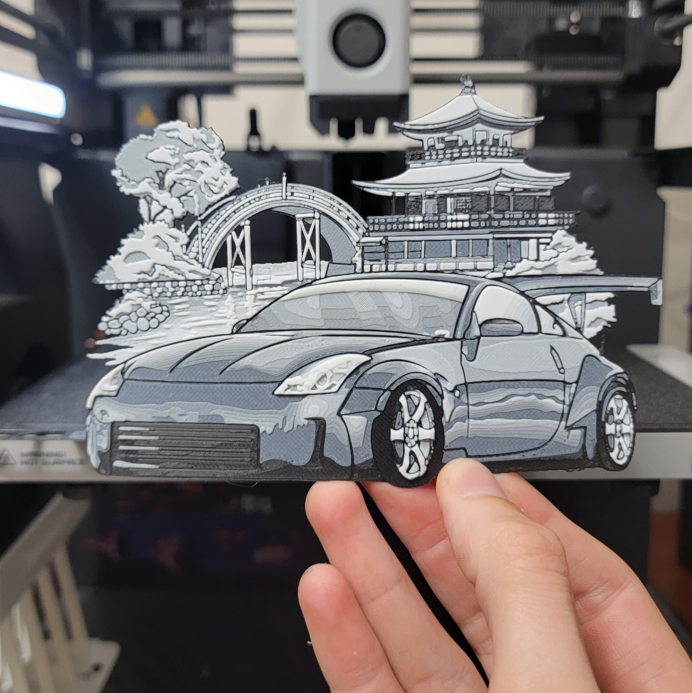 Monochrome 350z Magnet 3d model