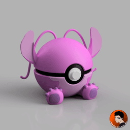 Angel - Experiment 624 - Pokeball 3d model