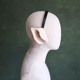 Amelia | Plastic Side-Sitting Folded Cat Ears 3d model