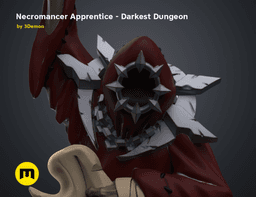 Necromancer Apprentice DnD Figure - Darkest Dungeon 3d model