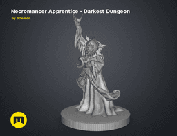 Necromancer Apprentice DnD Figure - Darkest Dungeon 3d model