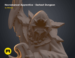 Necromancer Apprentice DnD Figure - Darkest Dungeon 3d model