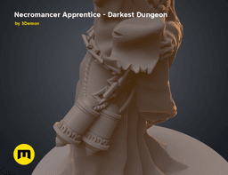 Necromancer Apprentice DnD Figure - Darkest Dungeon 3d model