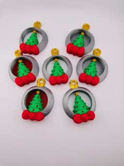 Christmas Tree Ornament Set 3d model