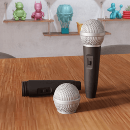 Realistic Microphone Secret Storage Box 3d model