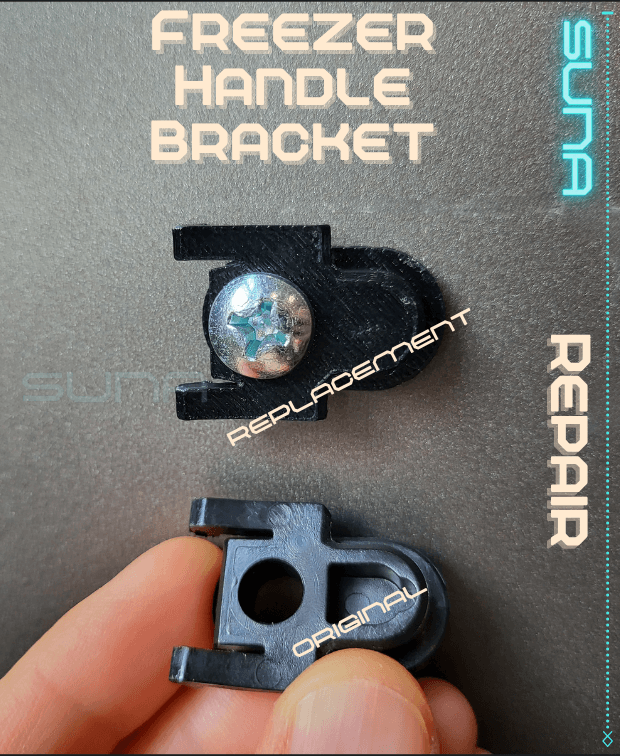 Freezer Handle Bracket (GE REPAIR/UPGRADE) 3d model