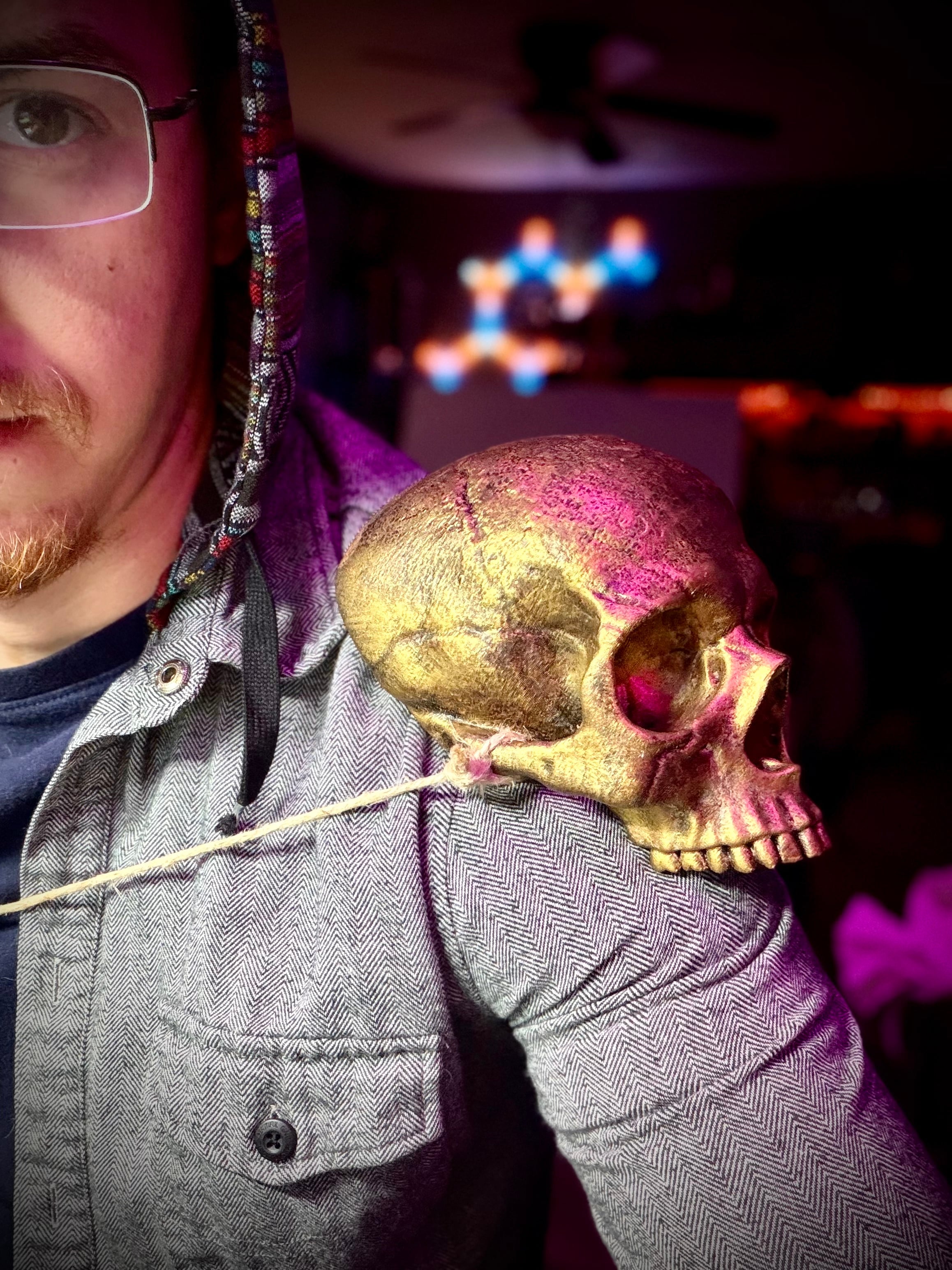 Skull shoulder pauldron 3d model