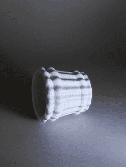 Bony Column Vase 3d model