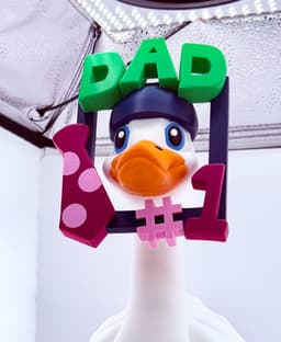 Number 1 Dad Goose Gear for Porch Goose 3d model