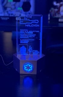 LED Halcyon Passport Display Stand 3d model