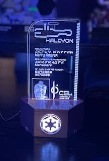 LED Halcyon Passport Display Stand 3d model