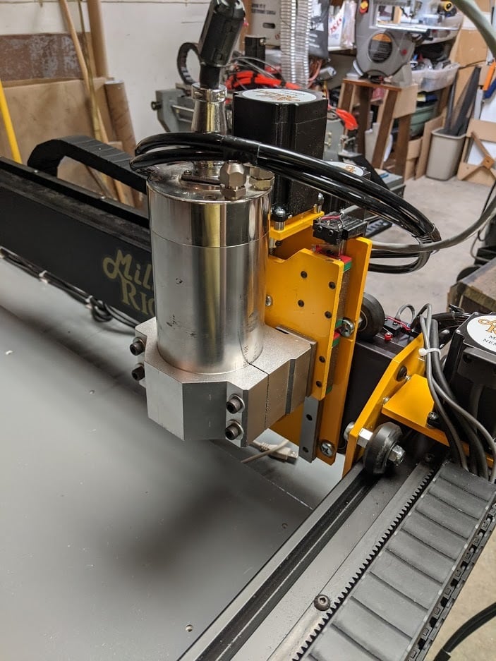 MillRight Mega V Z switch mount 3d model