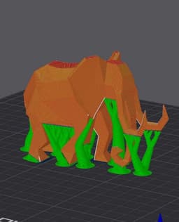 Low Poly Elephant 3d model