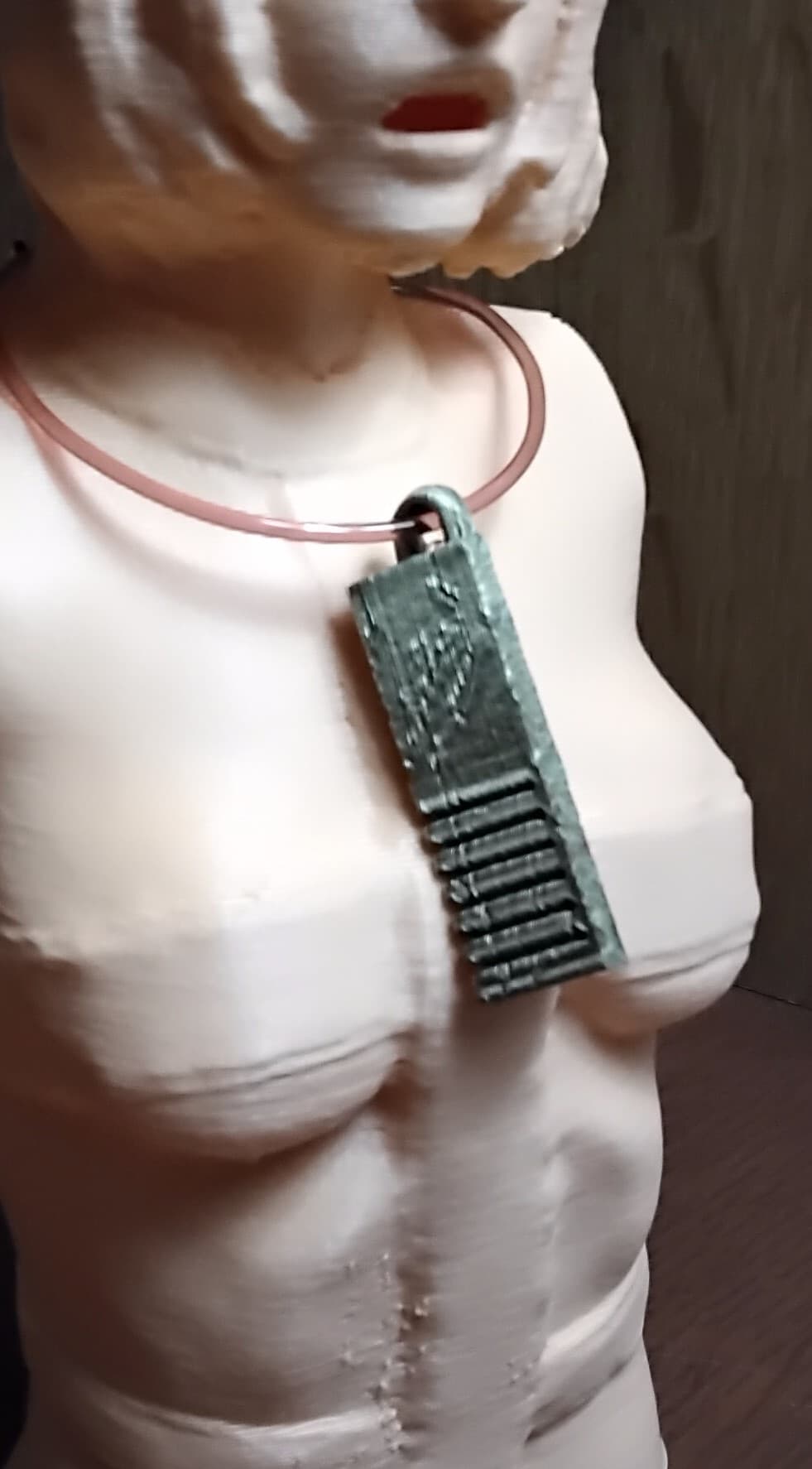 Small Earth Stone Pendant 3d model