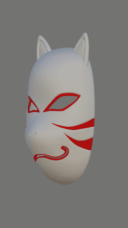 Kitsune Mask Kakashi Anbu Style 3d model