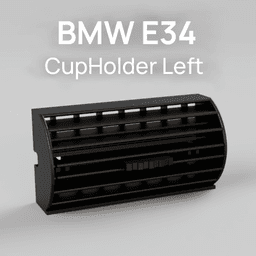 BMW E34 Cup Holder Manual Version Center Console Left 3d model