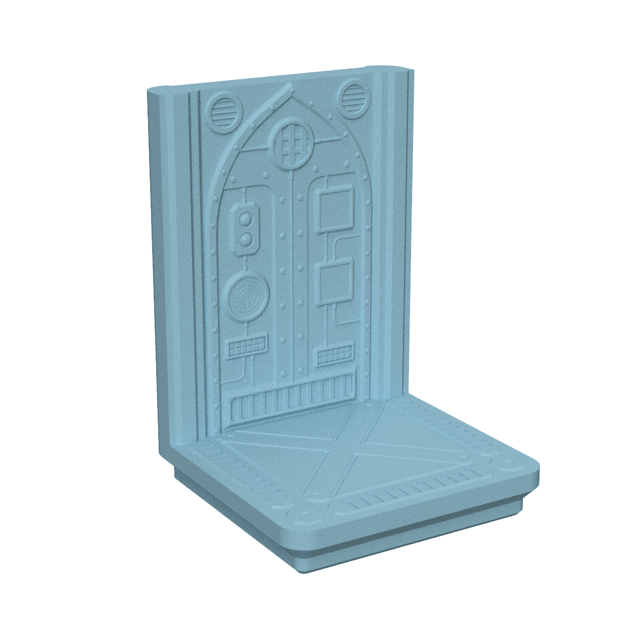 Gridfinity Grimdark Spaceship Kit for Tabletop RPGs - Modular Building System 3d model