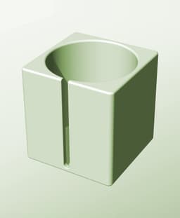 CS128-150-S Slotted container modular stackable module bin box 3d model