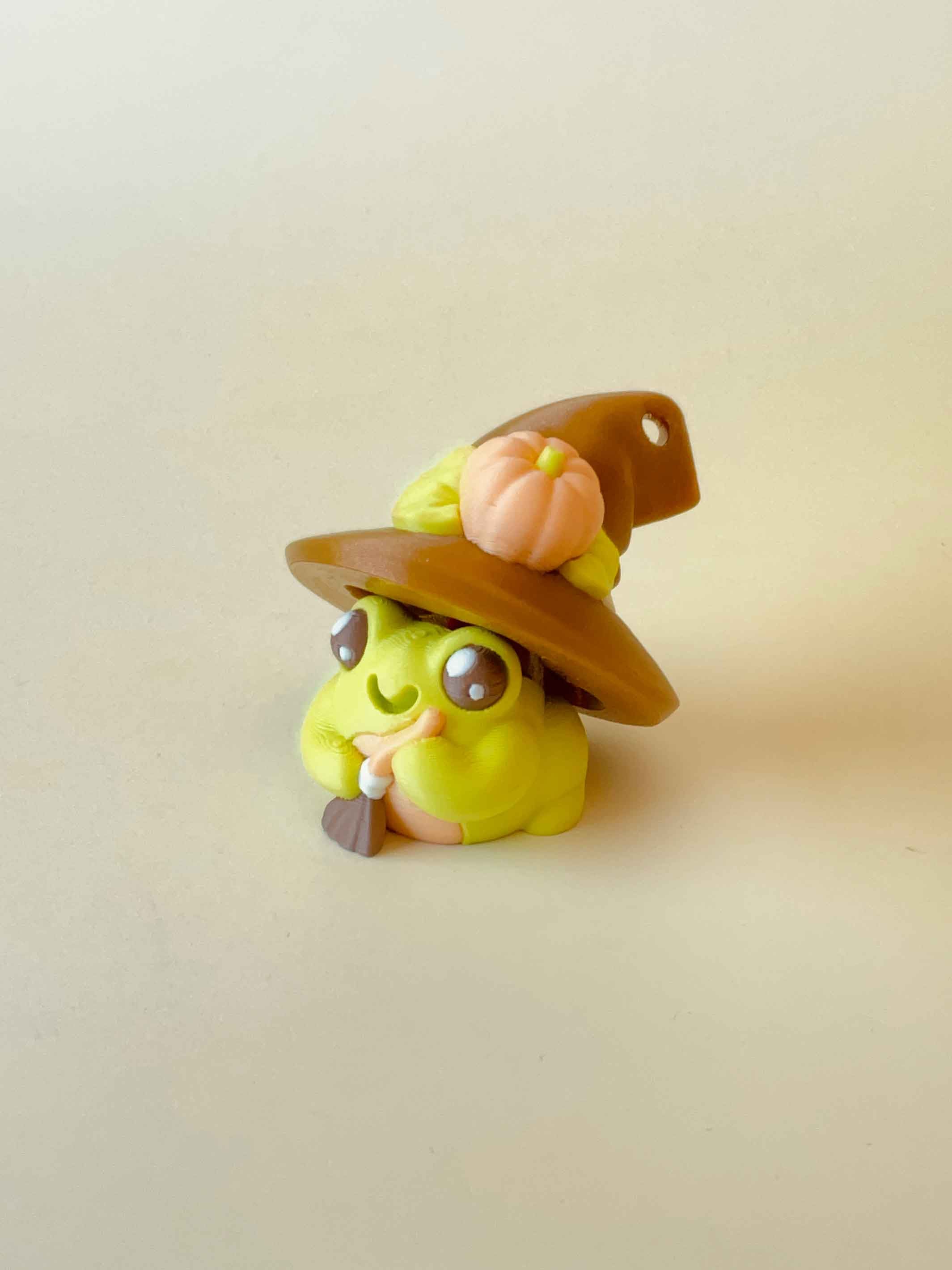 Witch Frog Clicker Keychain Fidget Toy 3d model