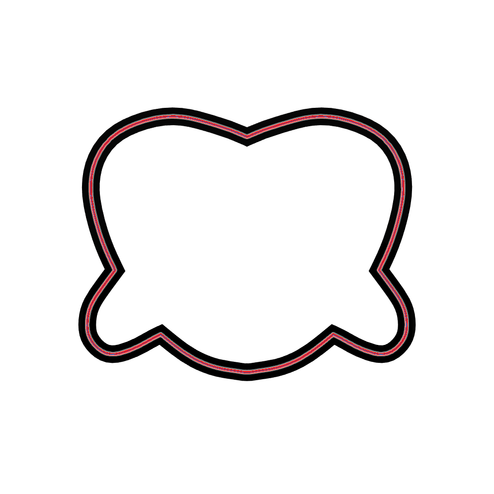 Pretzel Cookie Cutter STL File - 4 inches 3d model