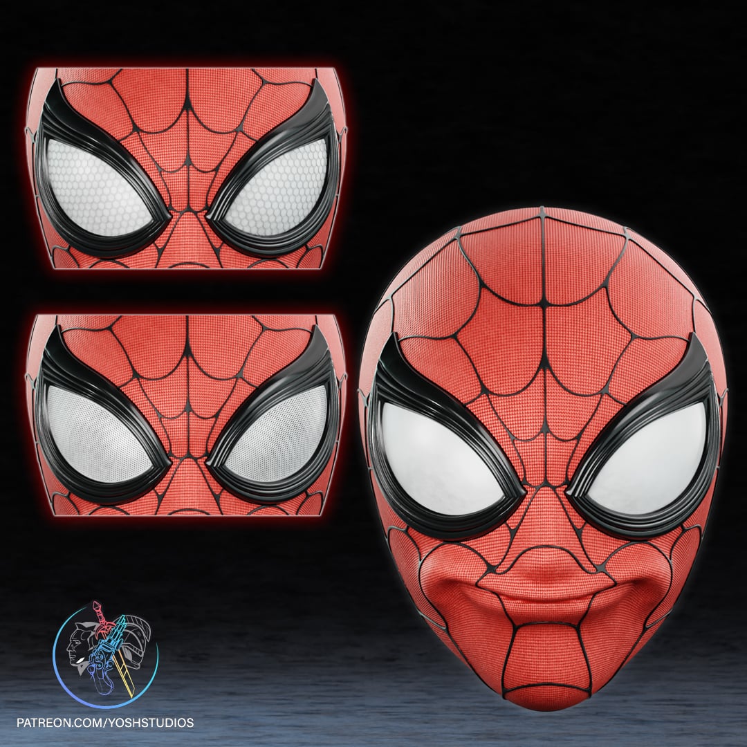 Derpy Spider-Man Mask 3D Printer File STL 3d model