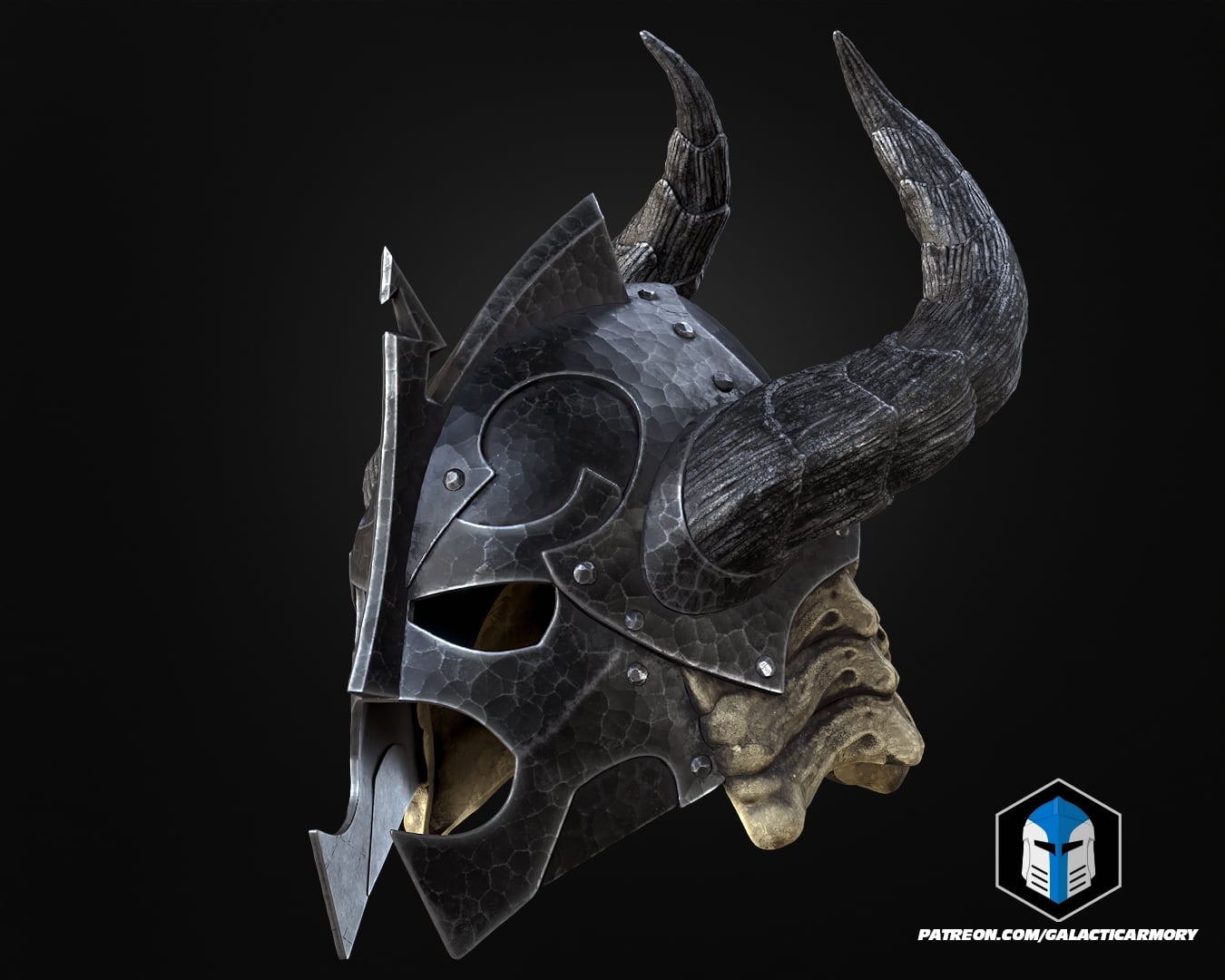 Dragonbone Helmet - 3D Print Files 3d model