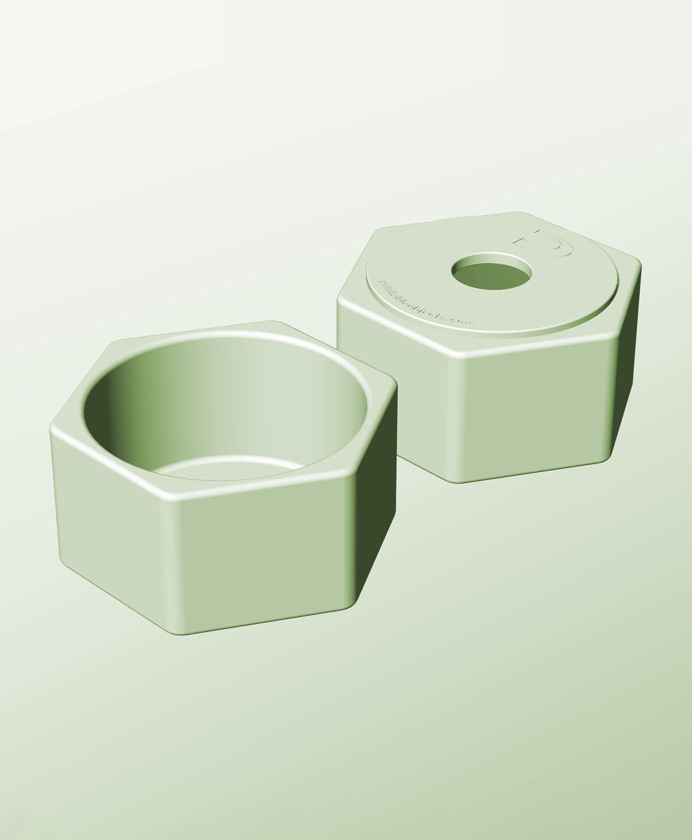 CH128-75-P Stackable pierced component box for creative makers 3d model