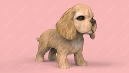 American Cocker Spaniel 3d model