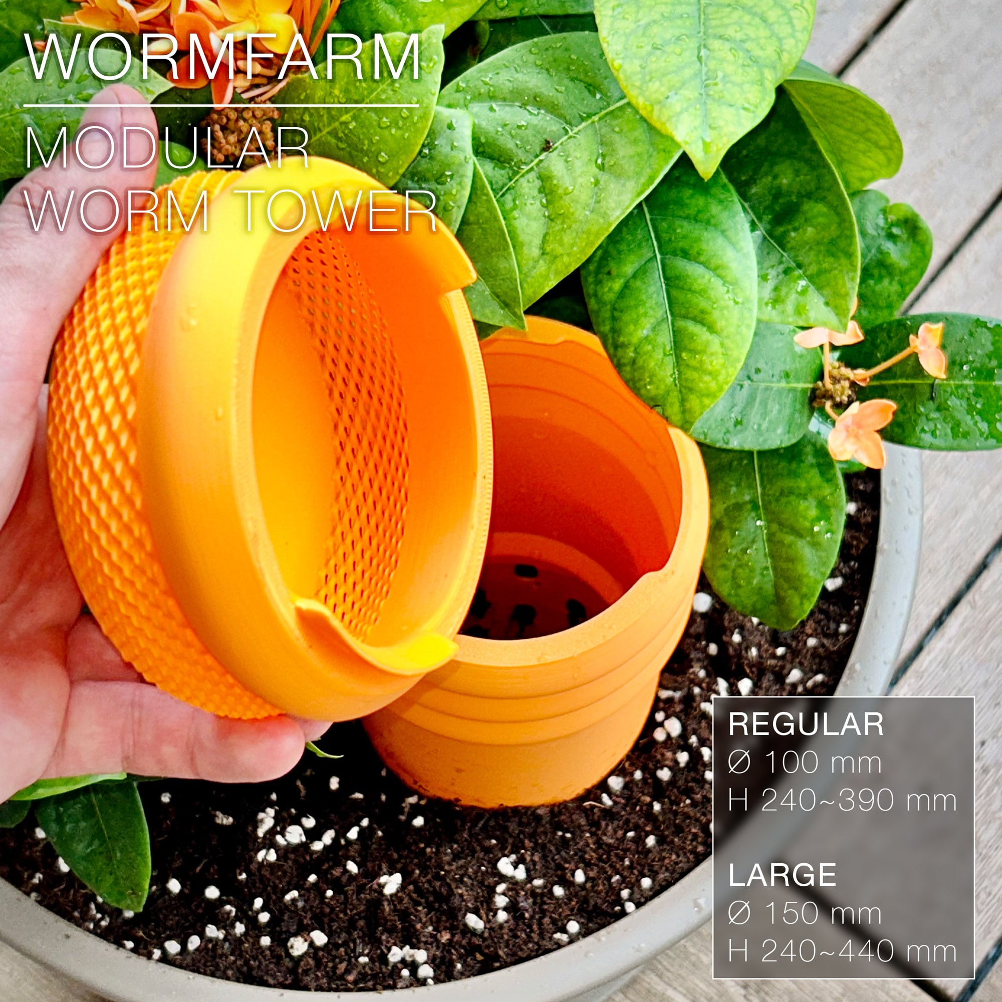 WORMFARM | Modular Composting Worm Tower 3d model