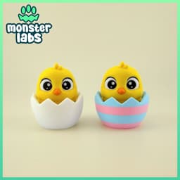 Hatchling: Chick Fidget Clicker Keychain 3d model