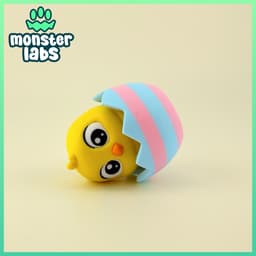 Hatchling: Chick Fidget Clicker Keychain 3d model