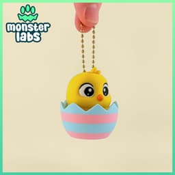 Hatchling: Chick Fidget Clicker Keychain 3d model