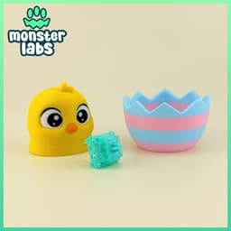 Hatchling: Chick Fidget Clicker Keychain 3d model
