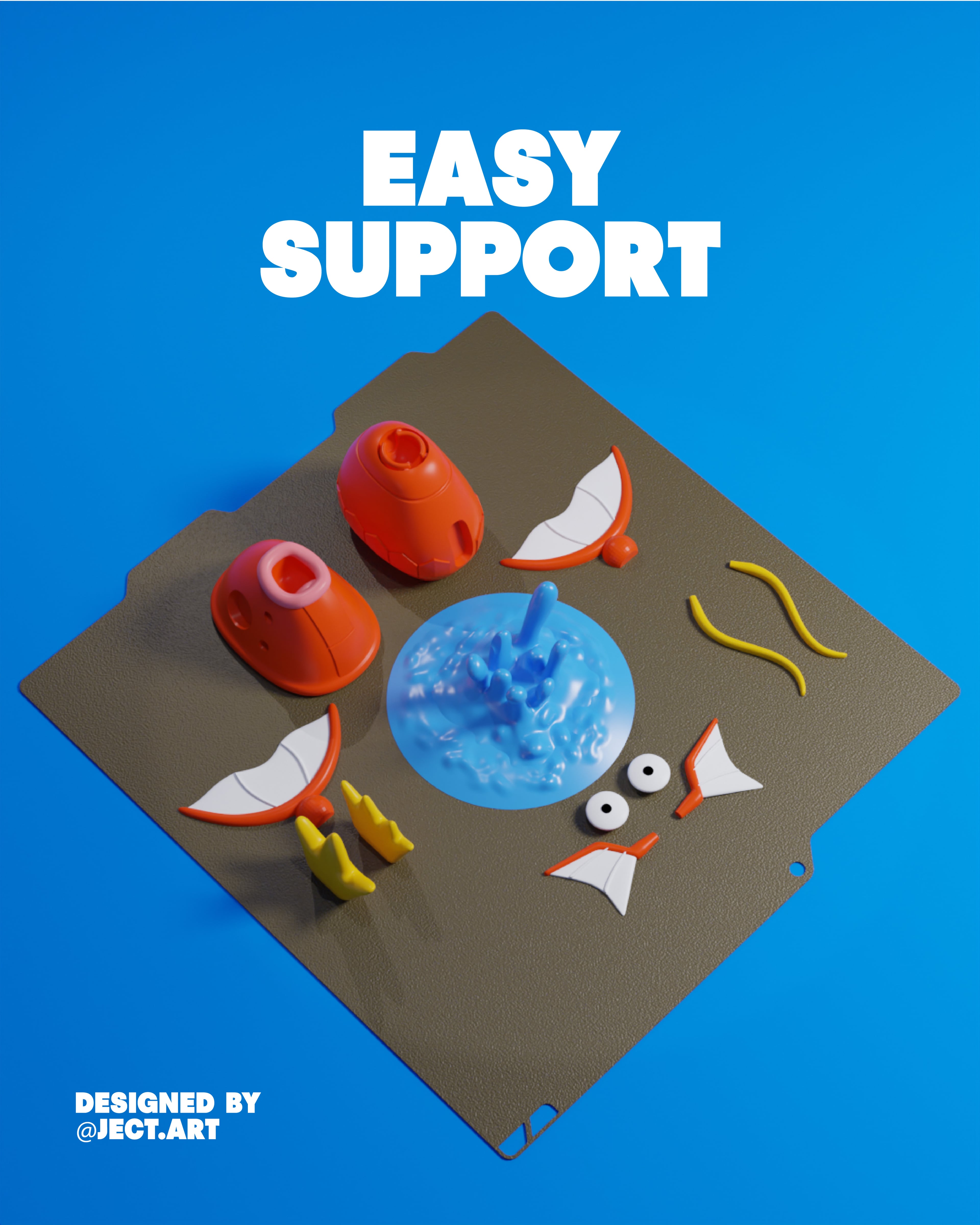 Magikarp Articulado 3d model