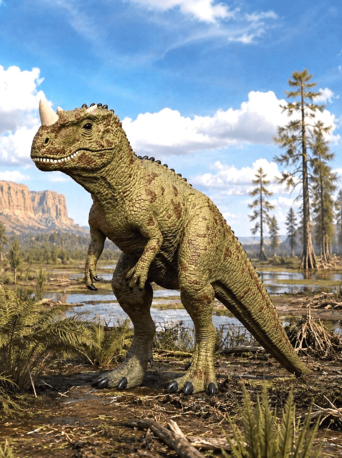 Ceratosaurus Dinosaur - 2 Versions 3d model