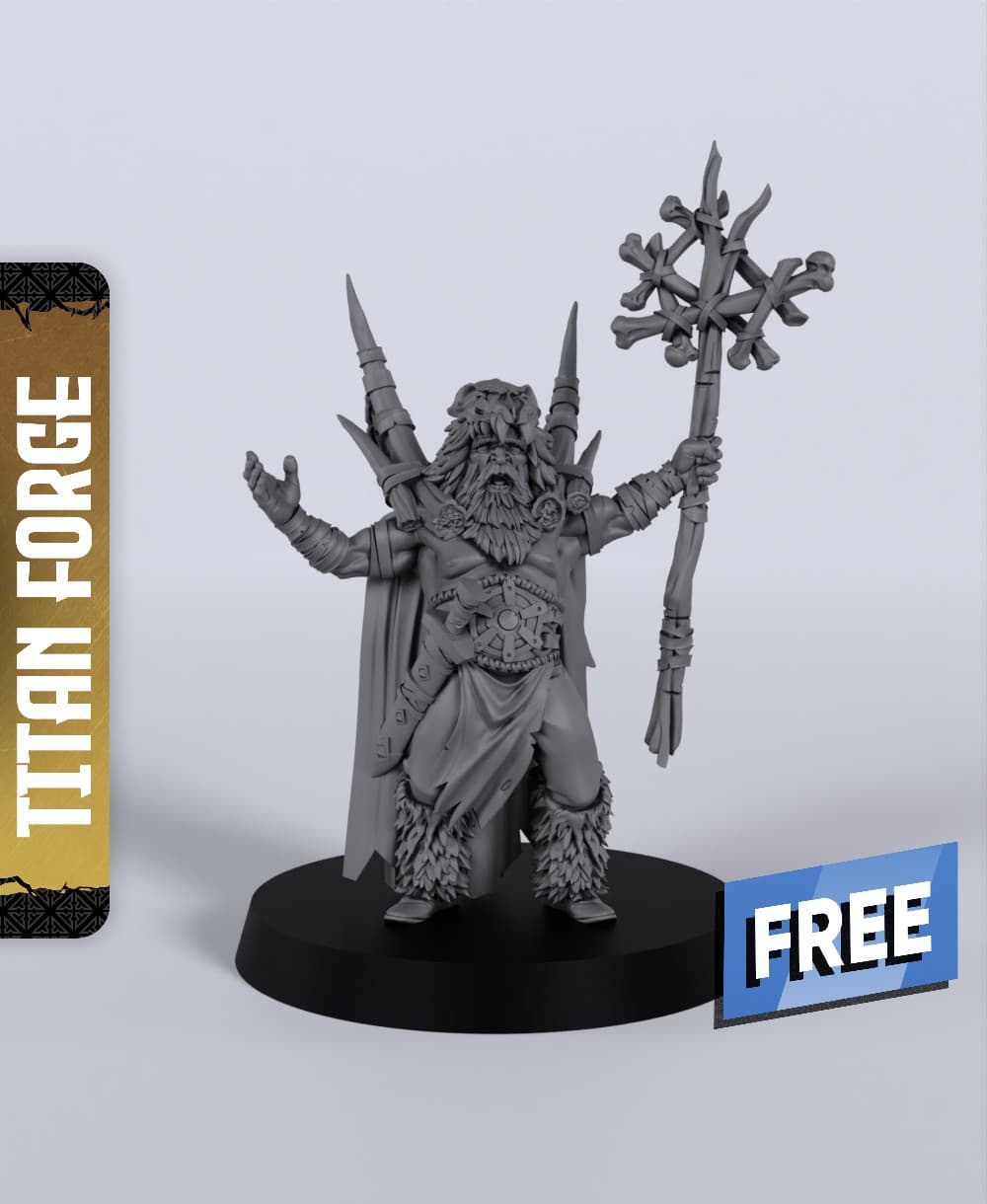Exalted Wizard - With Free Dragon - 5e DnD Inspired for RPG and Wargamers 3d model
