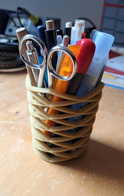Spiral Cup Office Organizer 3d model