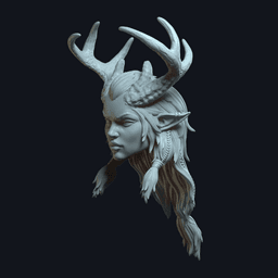 Elaria v3 Action Figure Head 3d model