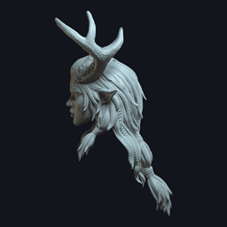 Elaria v3 Action Figure Head 3d model