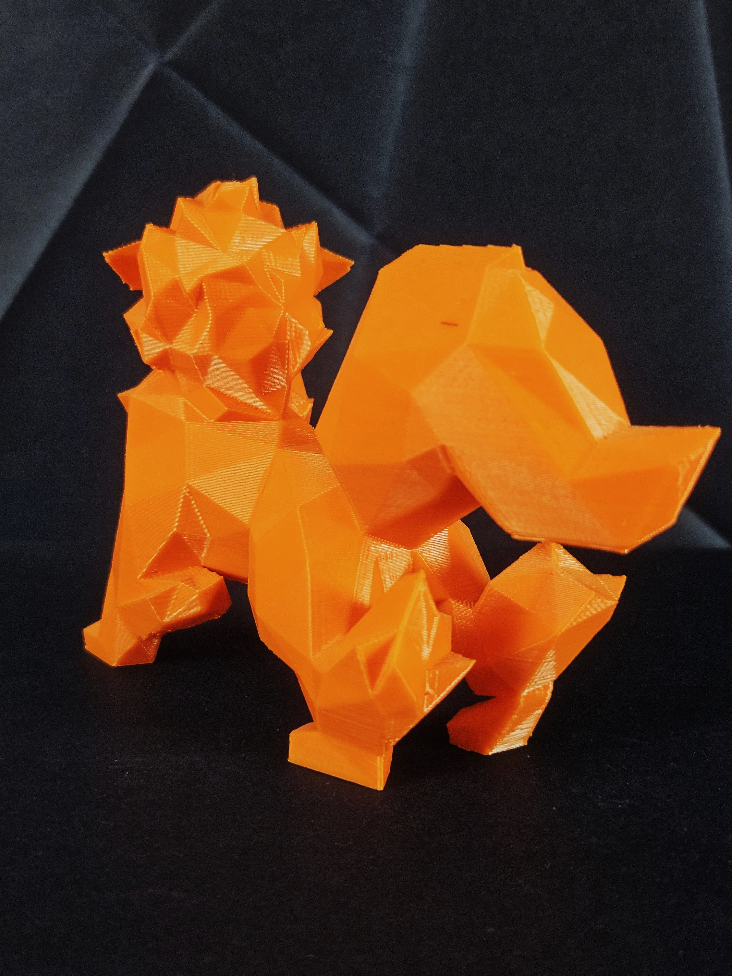 Arcanine Low Poly Pokemon 3d model