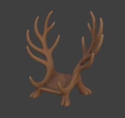 Elk Antlers Book Stand 3d model